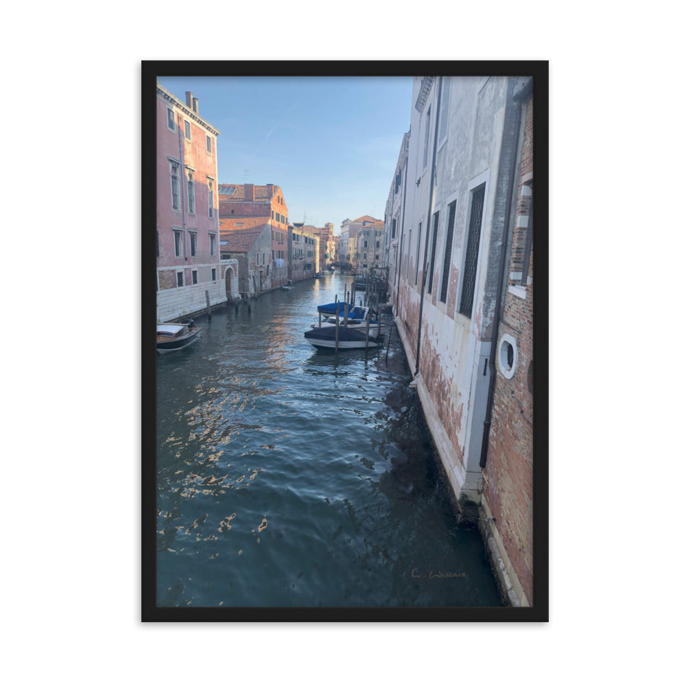Venice Streets 4 framed matte photo
