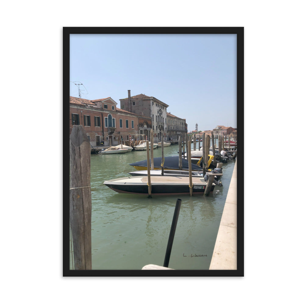 Venice Streets 5 framed matte photo