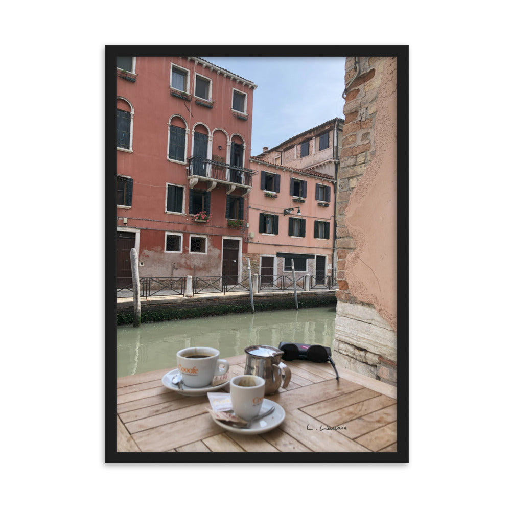 Venice Streets 6 framed matte photo
