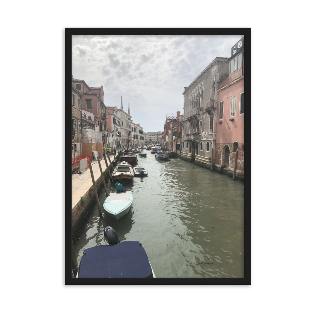 Venice Streets 7 framed matte photo