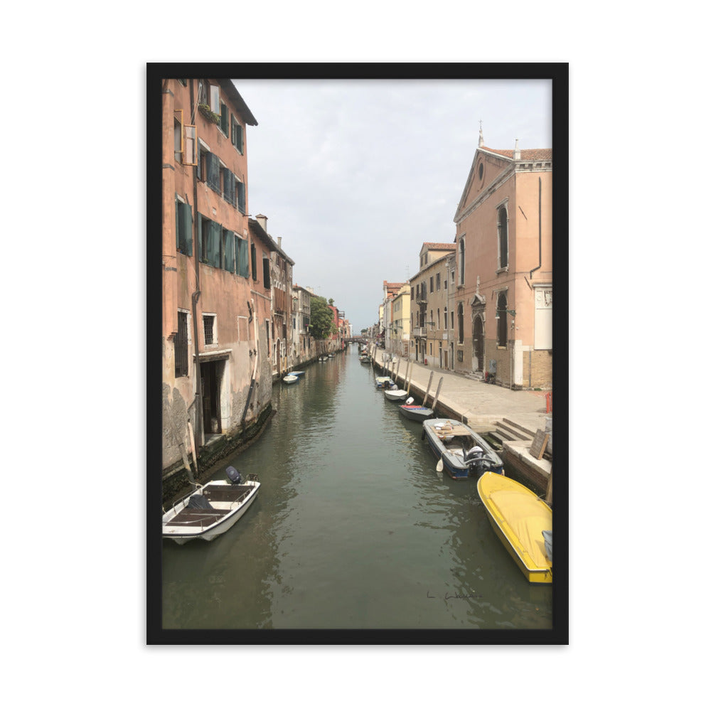 Venice Streets 8 framed matte photo