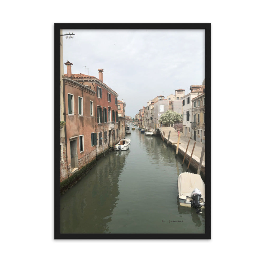 Venice Streets 9 framed matte photo