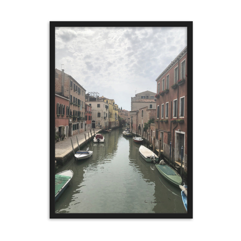 Venice Streets 10 framed matte photo