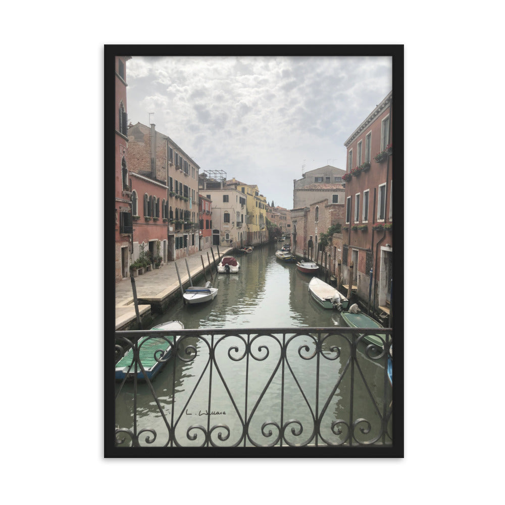 Venice Streets 11 framed matte photo