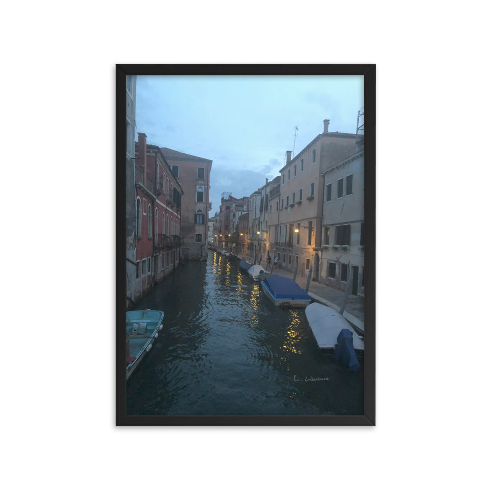Venice Blue 11 framed matte photo