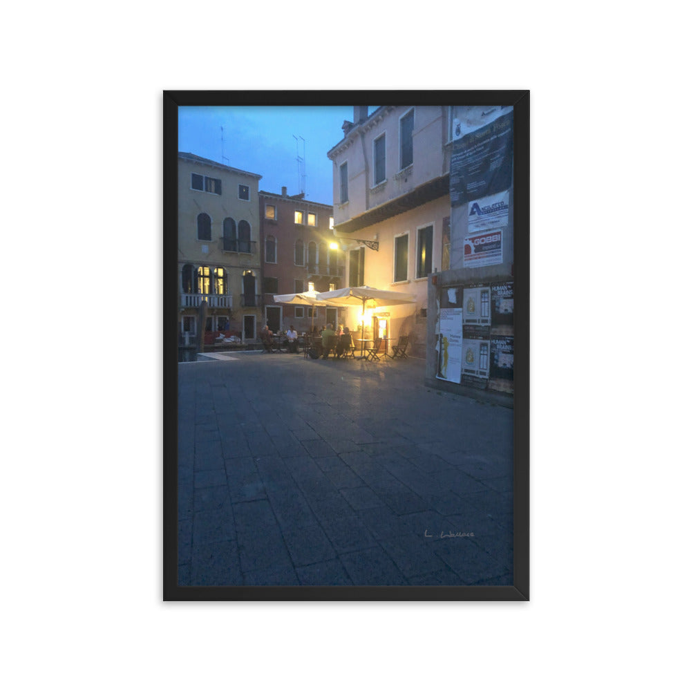 Venice Blue 13 framed matte photo