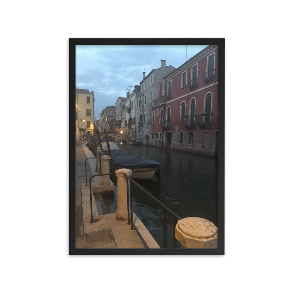 Venice Mauve 3 framed matte photo