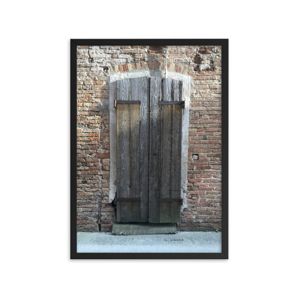 Venice Doors 6 framed matte photo