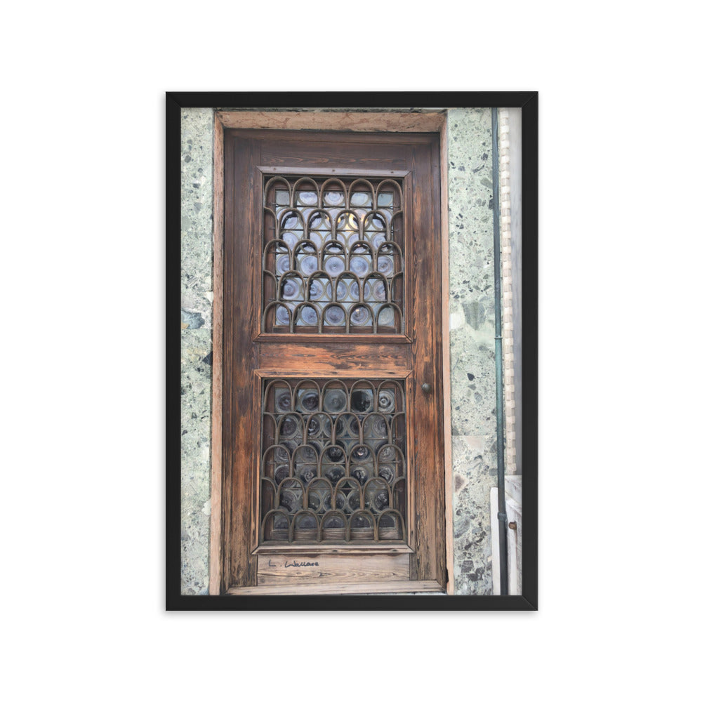 Venice Doors 7 framed matte photo