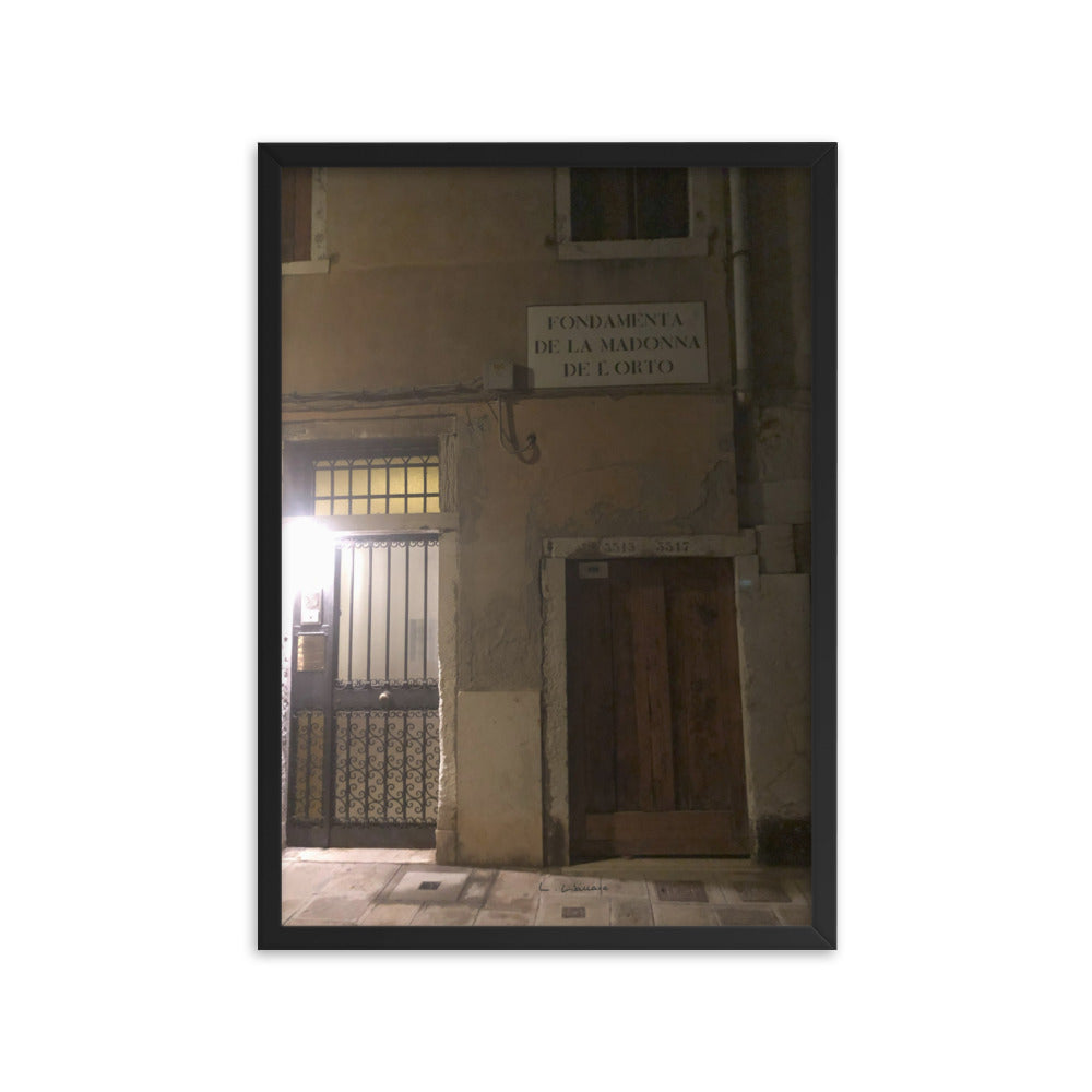Venice Doors 12 framed matte photo