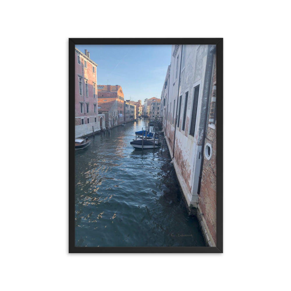 Venice Streets 4 framed matte photo