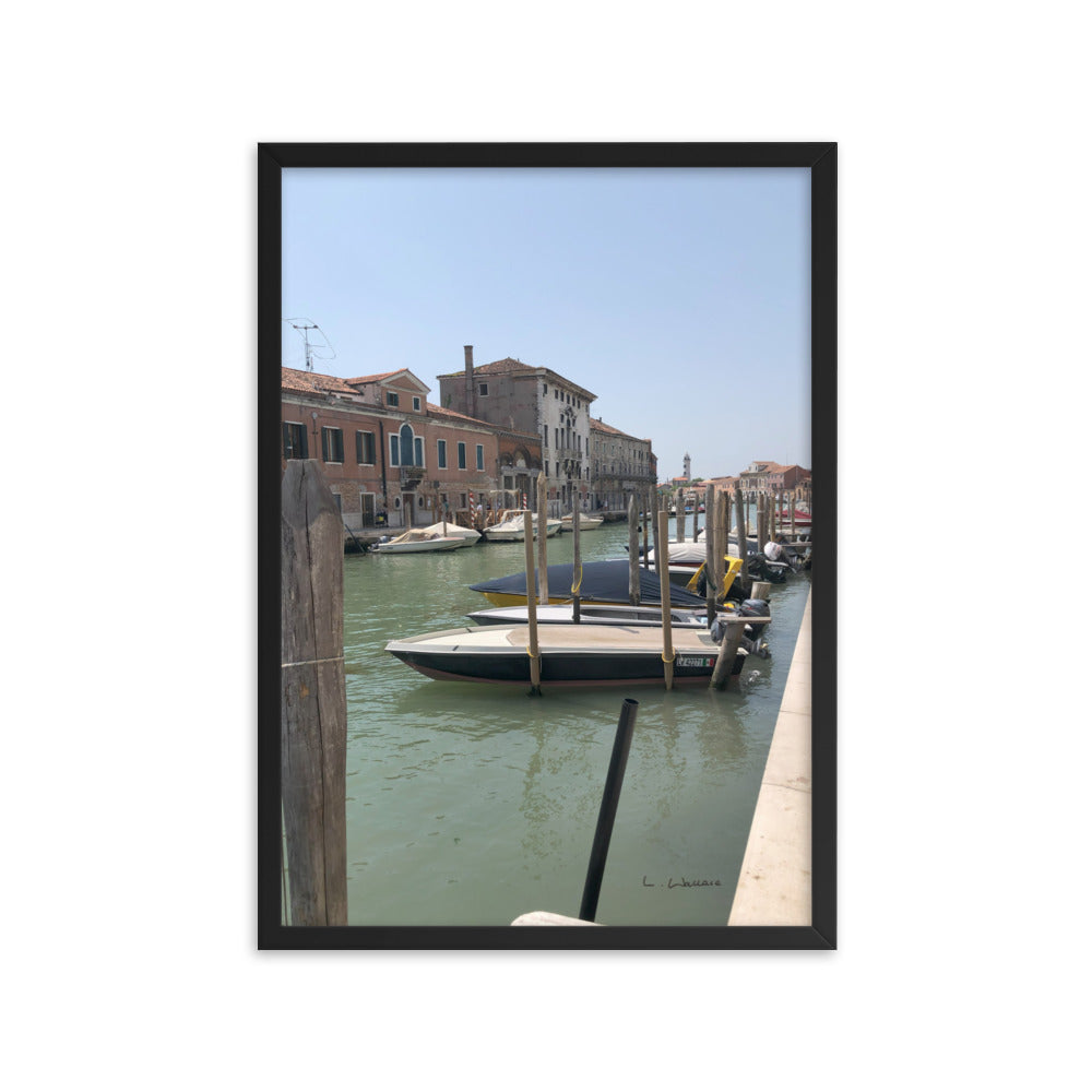 Venice Streets 5 framed matte photo