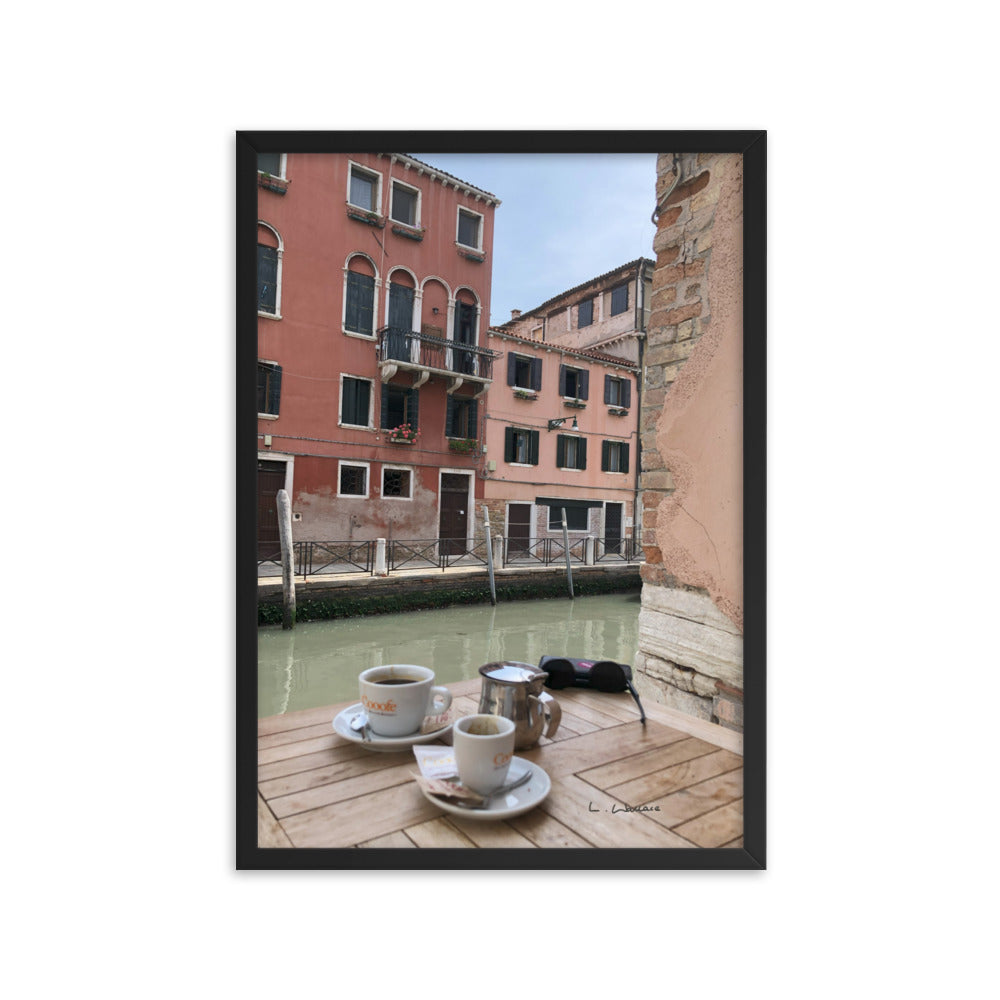 Venice Streets 6 framed matte photo