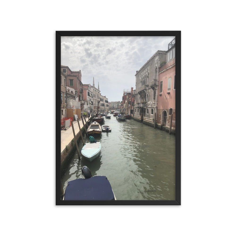 Venice Streets 7 framed matte photo