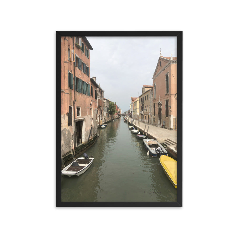 Venice Streets 8 framed matte photo