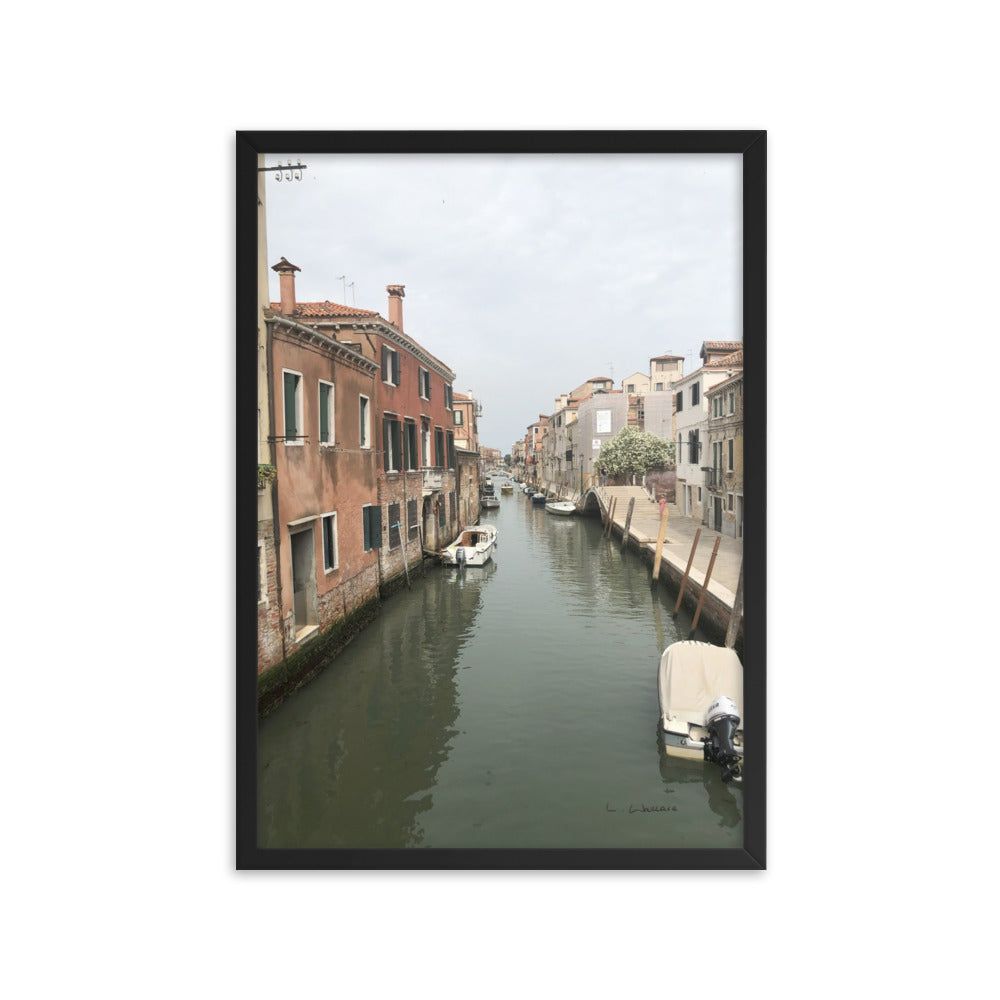 Venice Streets 9 framed matte photo