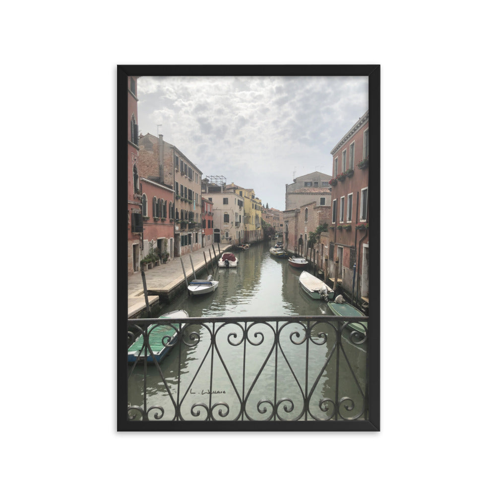 Venice Streets 11 framed matte photo