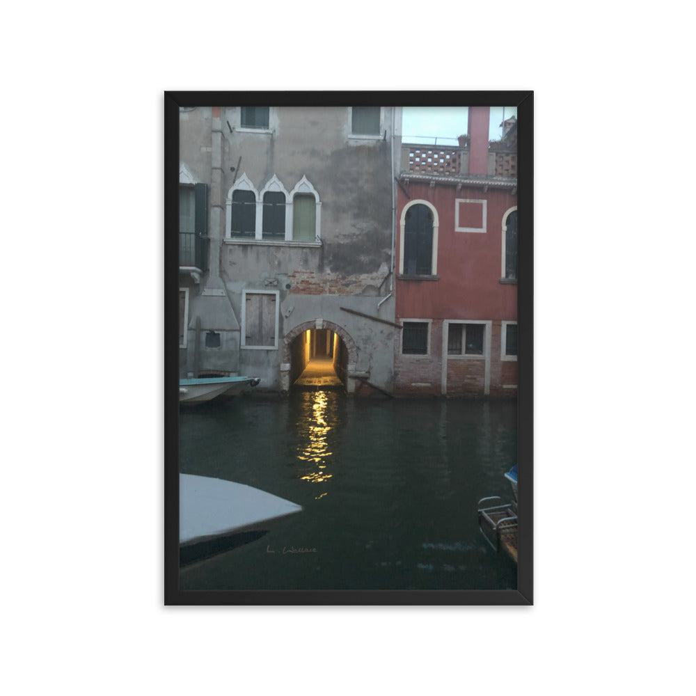 Venice Streets 12 framed matte photo