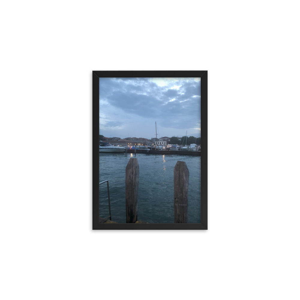 Venice Blue 5 framed matte photo