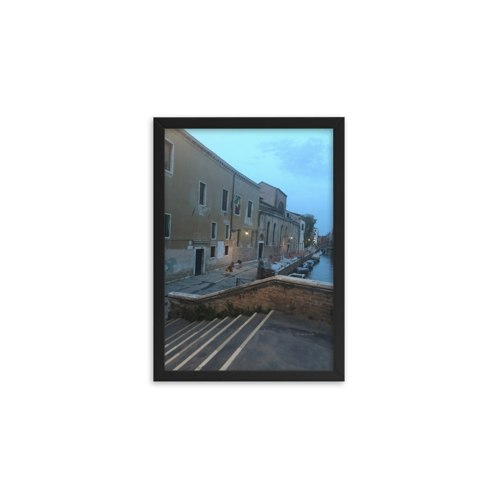 Venice Blue 9 framed matte photo