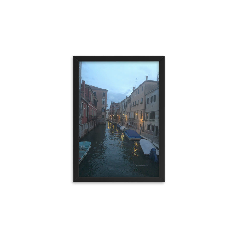 Venice Blue 11 framed matte photo