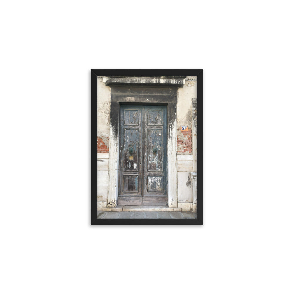 Venice Doors 3 framed matte photo