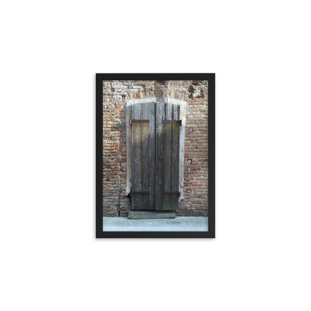 Venice Doors 6 framed matte photo