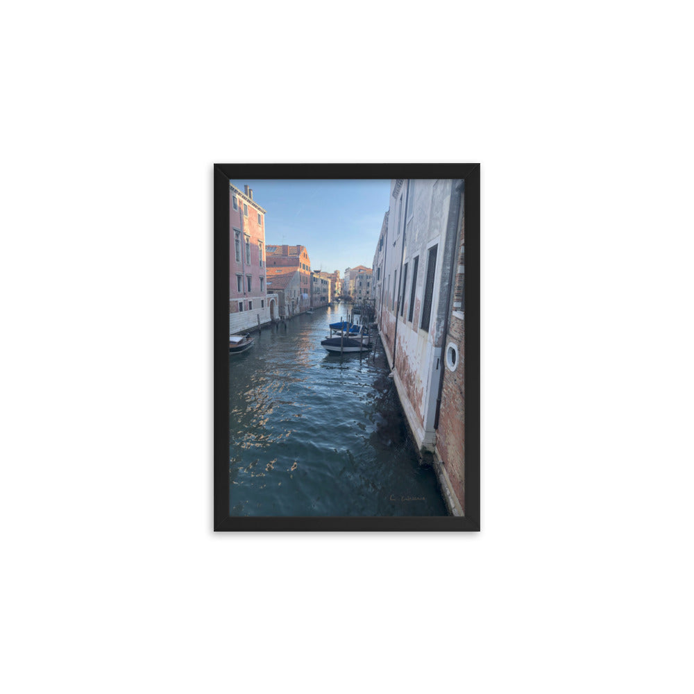 Venice Streets 4 framed matte photo