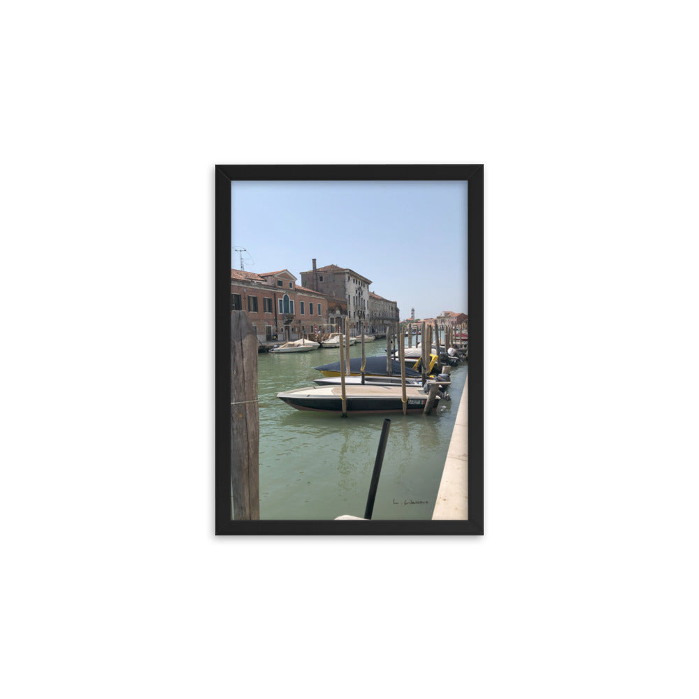 Venice Streets 5 framed matte photo
