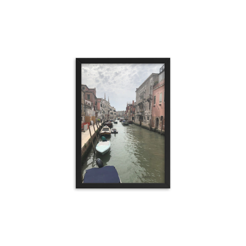 Venice Streets 7 framed matte photo