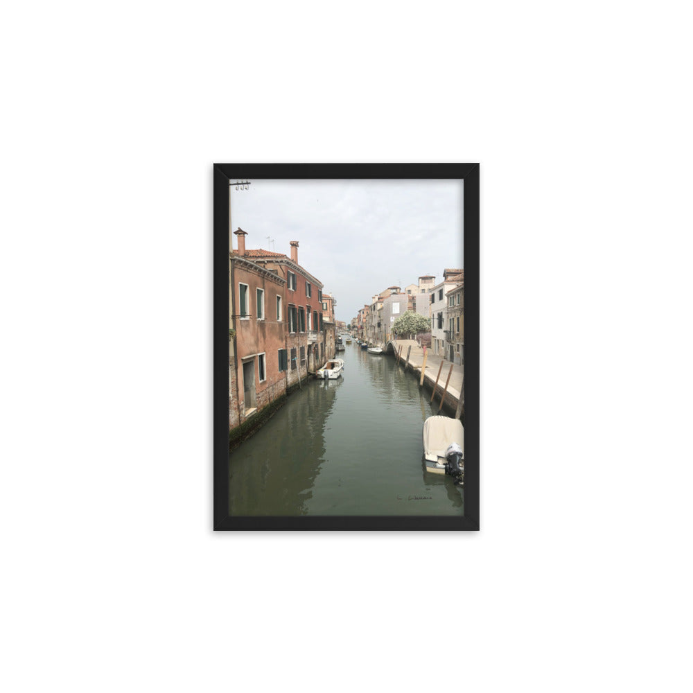 Venice Streets 9 framed matte photo