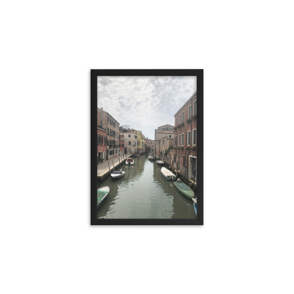 Venice Streets 10 framed matte photo