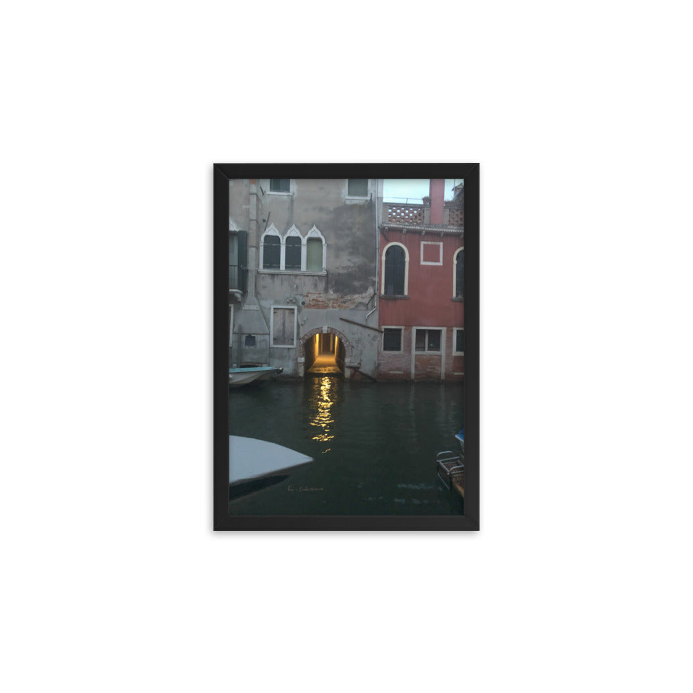 Venice Streets 12 framed matte photo