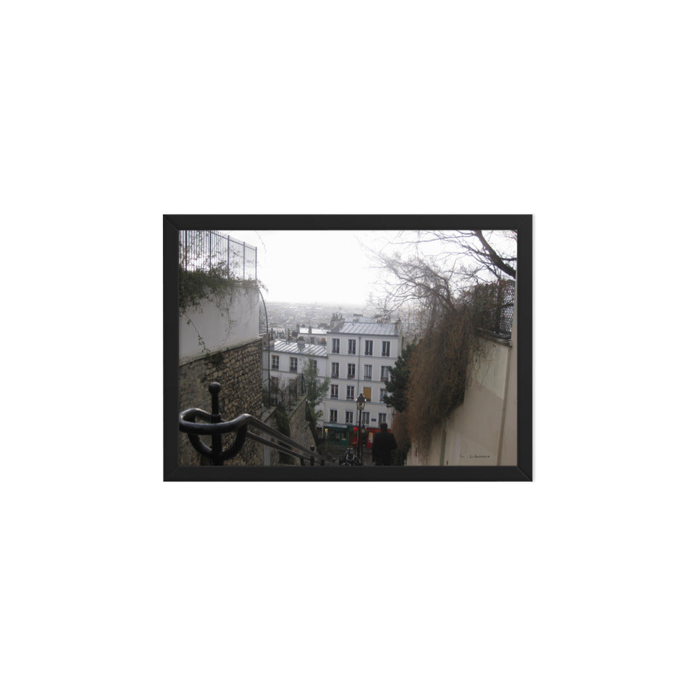 Paris Montmartre 4 framed matte photo