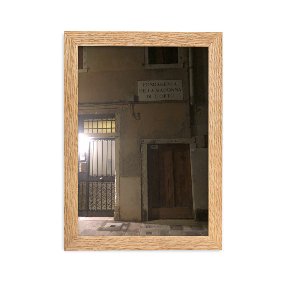 Venice Doors 12 framed matte photo