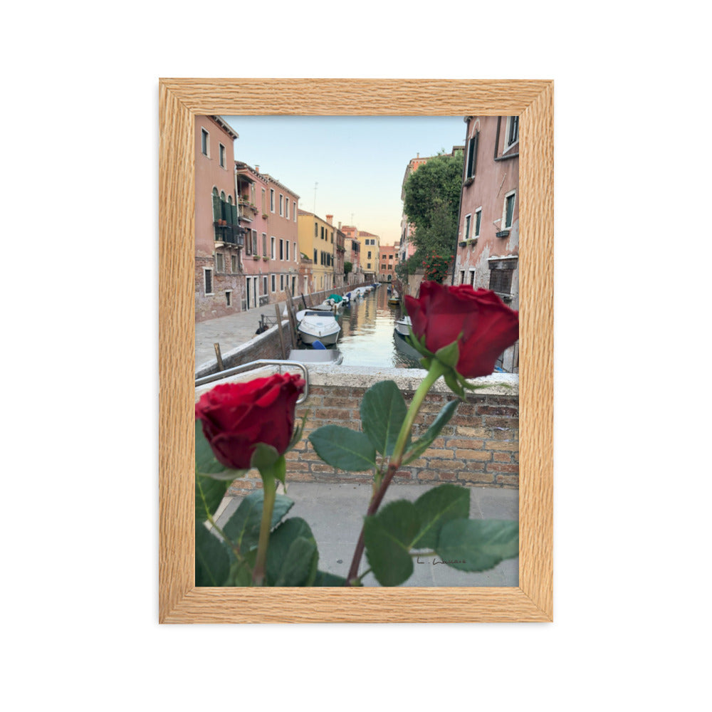 Venice Streets 2 framed matte photo