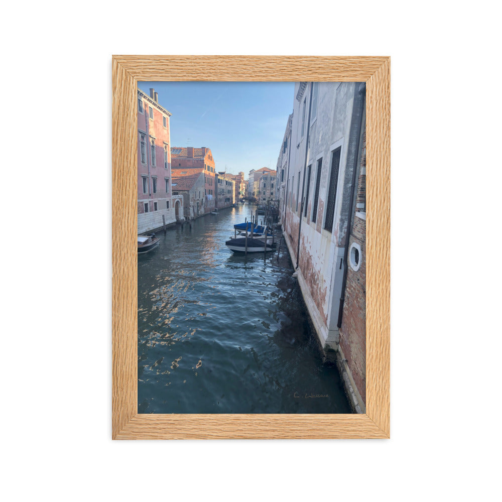 Venice Streets 4 framed matte photo