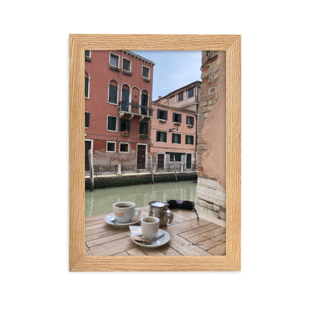 Venice Streets 6 framed matte photo