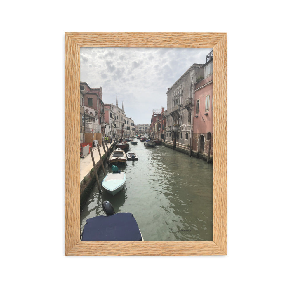 Venice Streets 7 framed matte photo