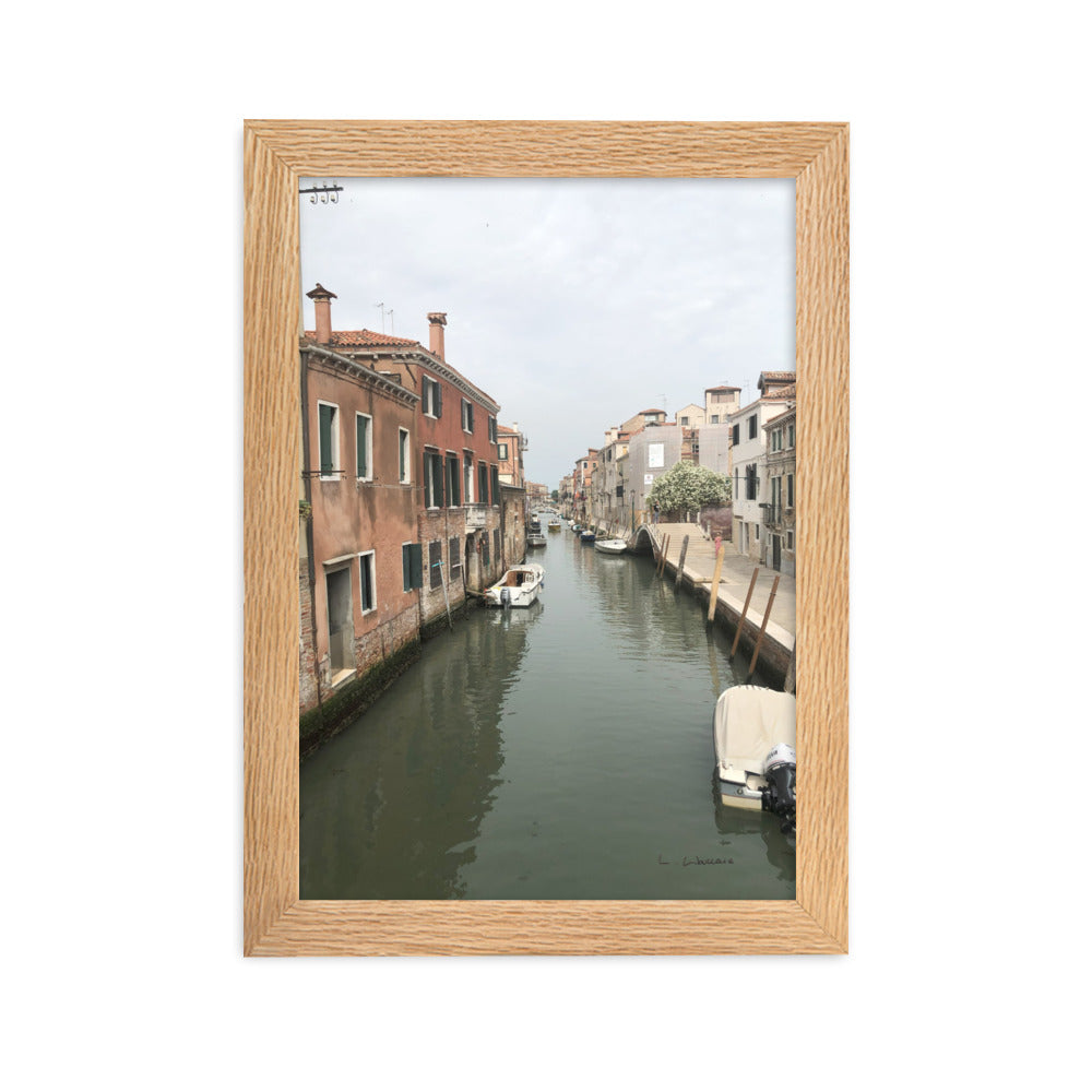 Venice Streets 9 framed matte photo