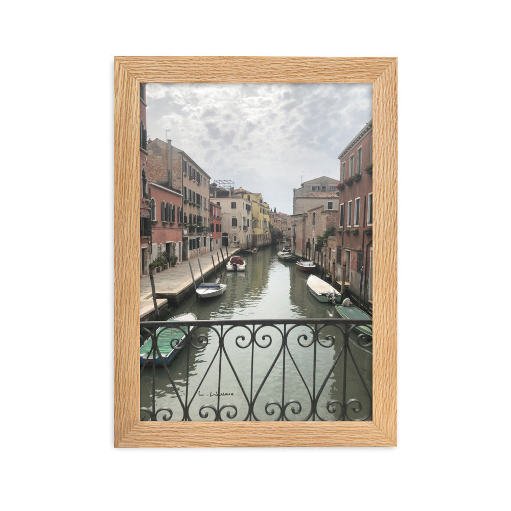 Venice Streets 11 framed matte photo