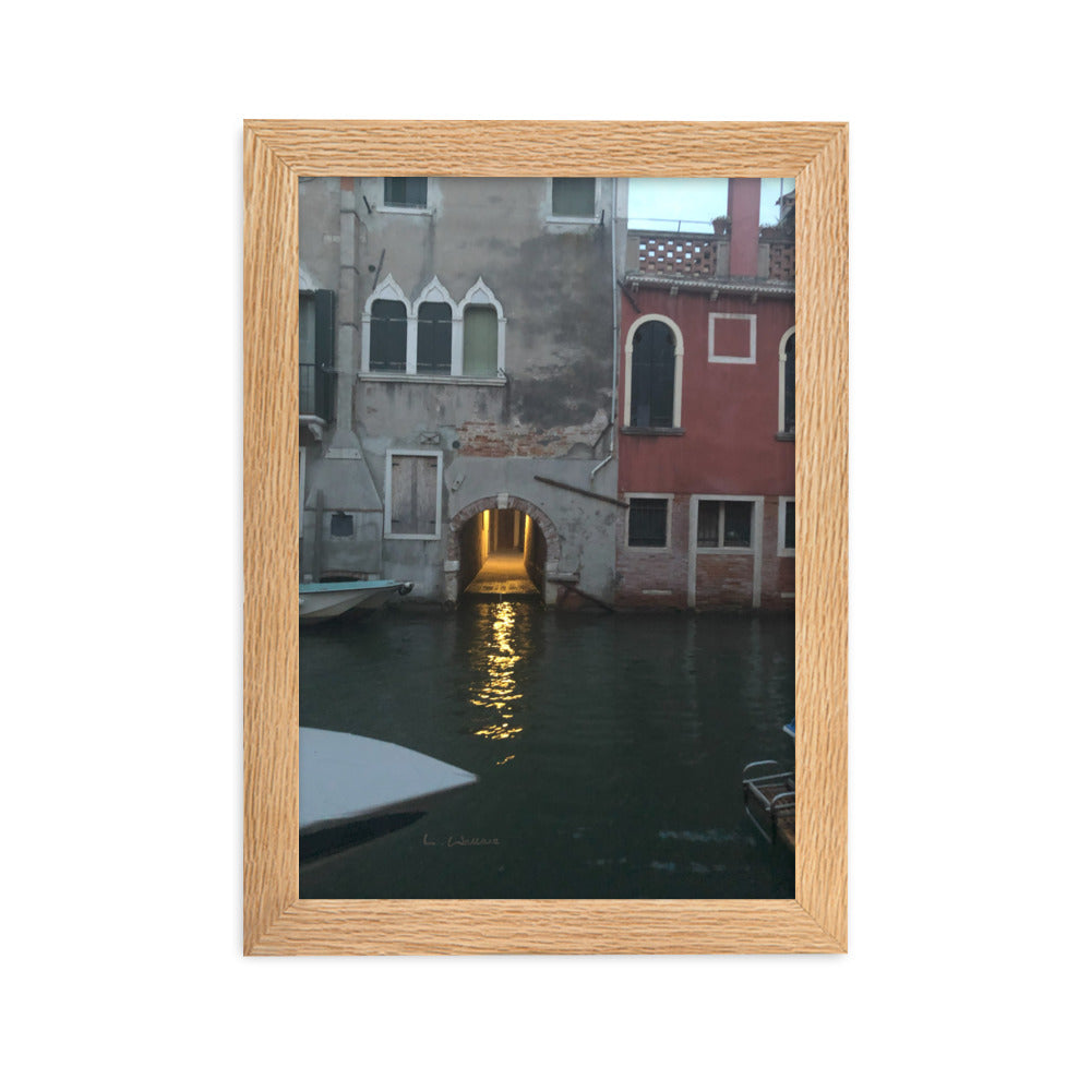 Venice Streets 12 framed matte photo