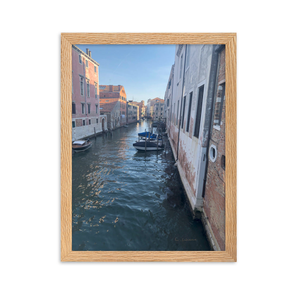 Venice Streets 4 framed matte photo
