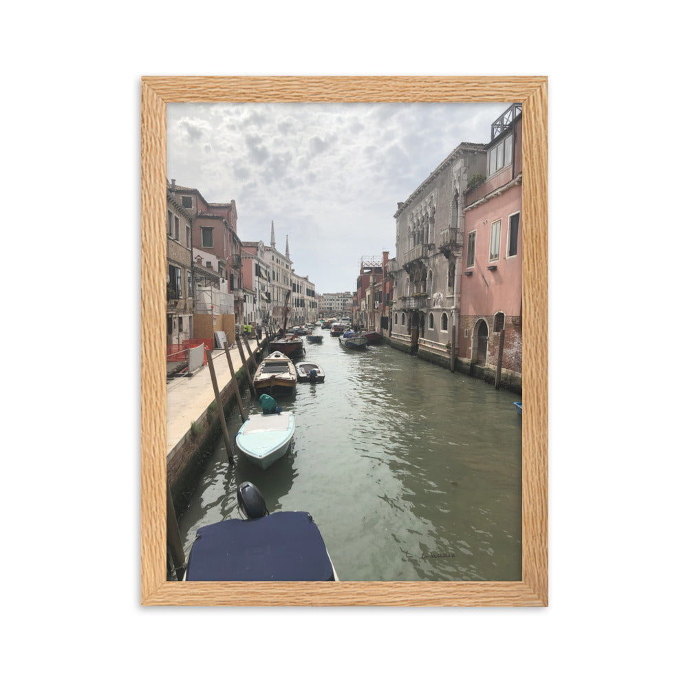 Venice Streets 7 framed matte photo