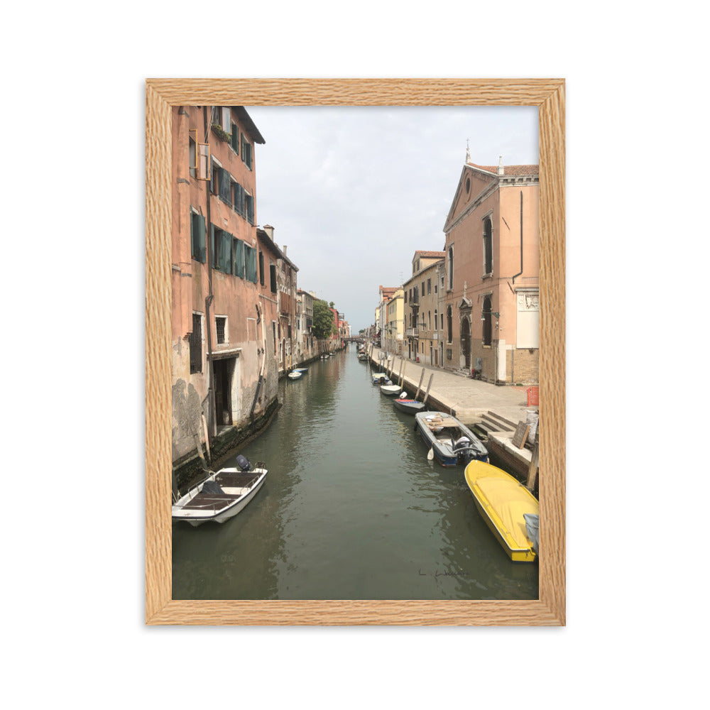 Venice Streets 8 framed matte photo
