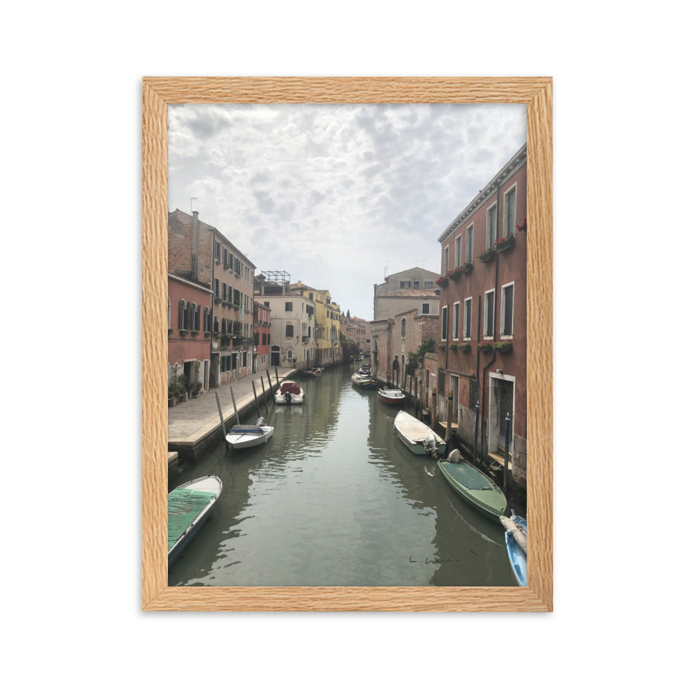 Venice Streets 10 framed matte photo