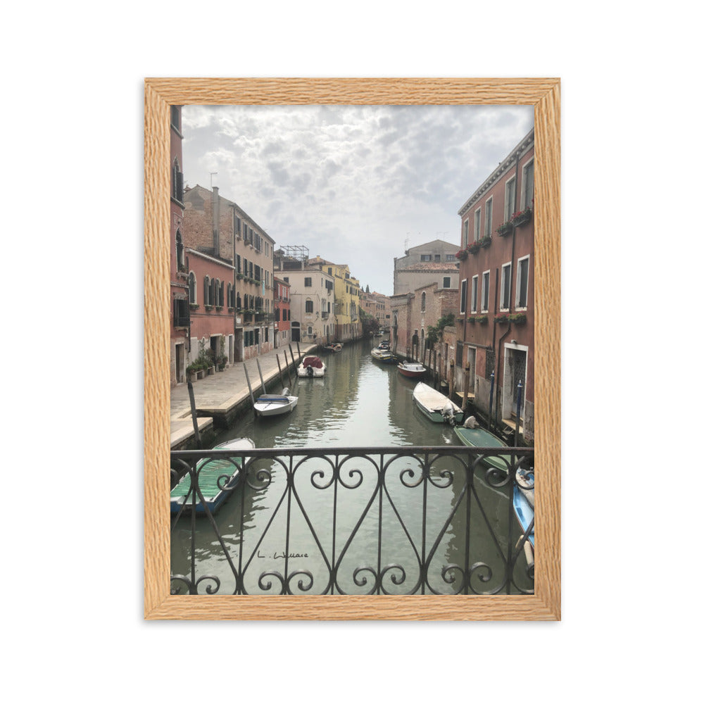 Venice Streets 11 framed matte photo