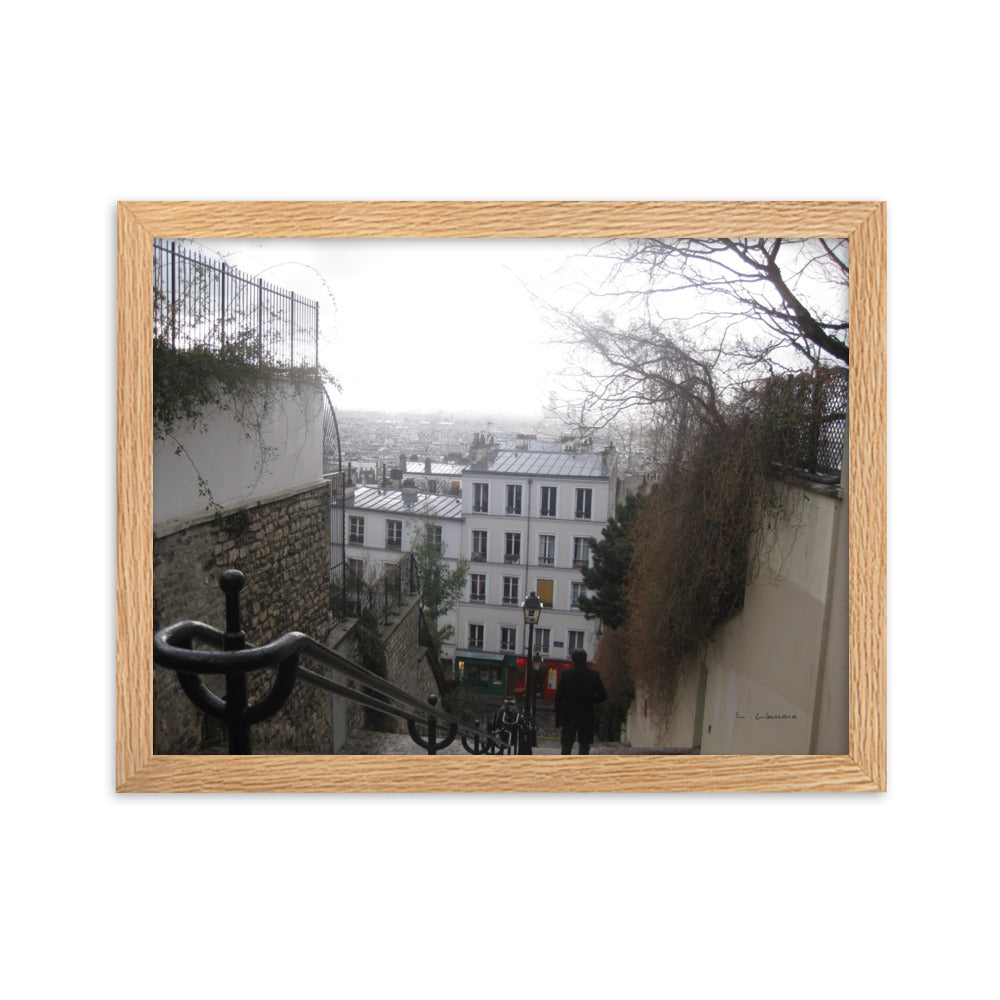 Paris Montmartre 4 framed matte photo