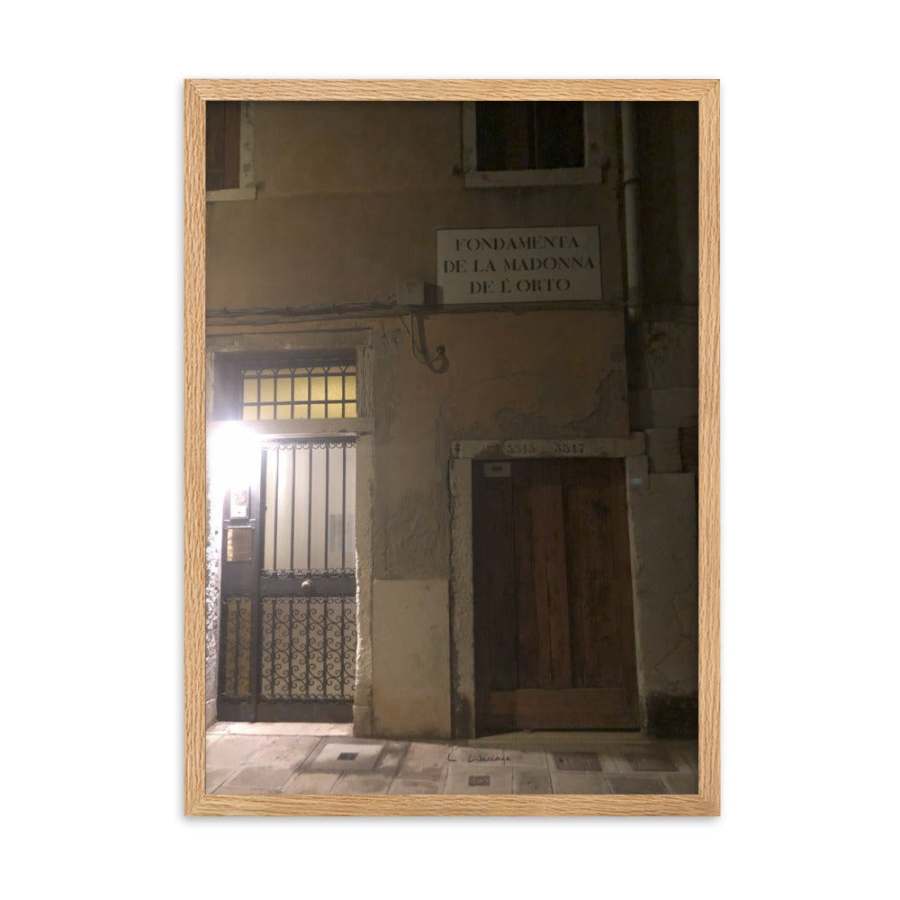 Venice Doors 12 framed matte photo