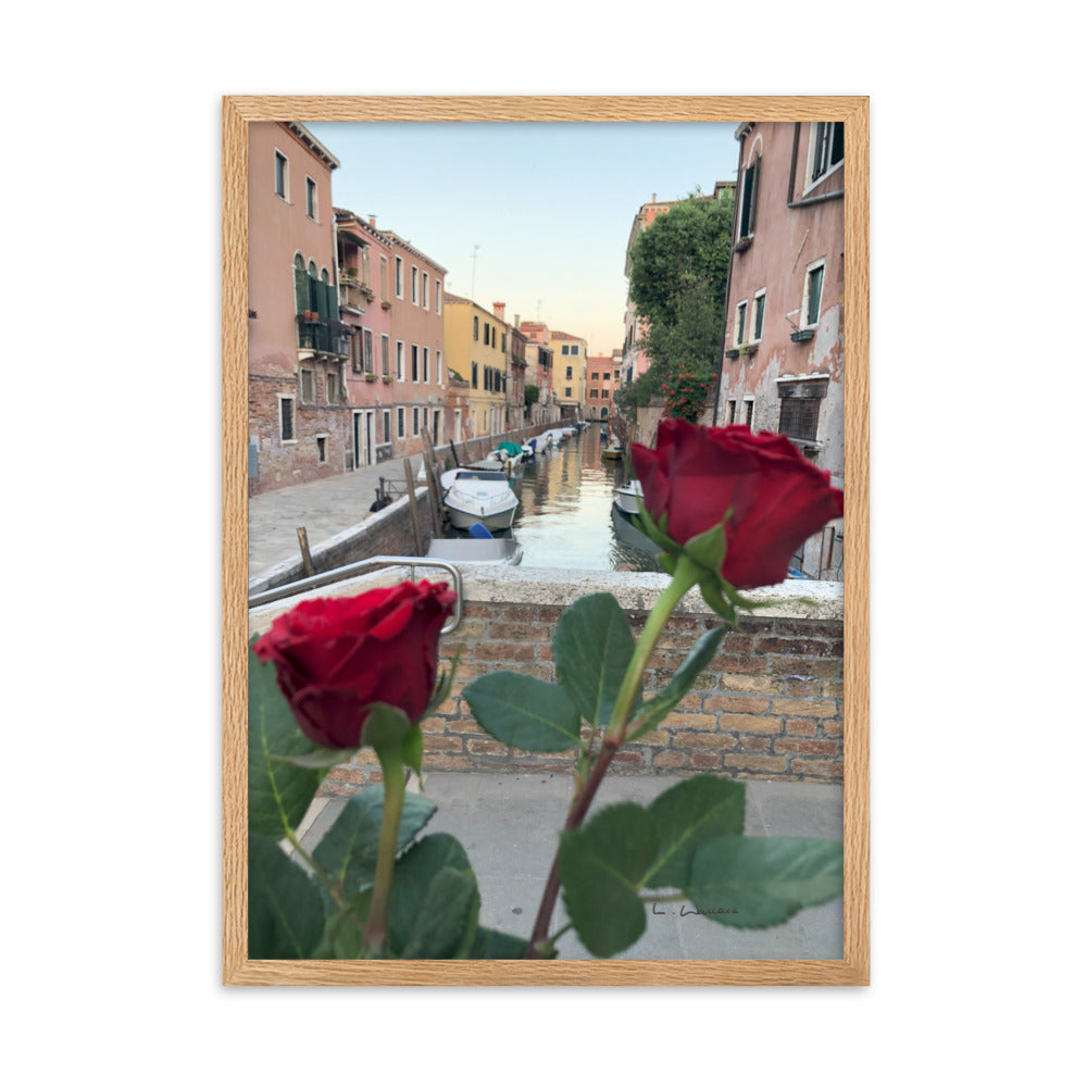 Venice Streets 2 framed matte photo